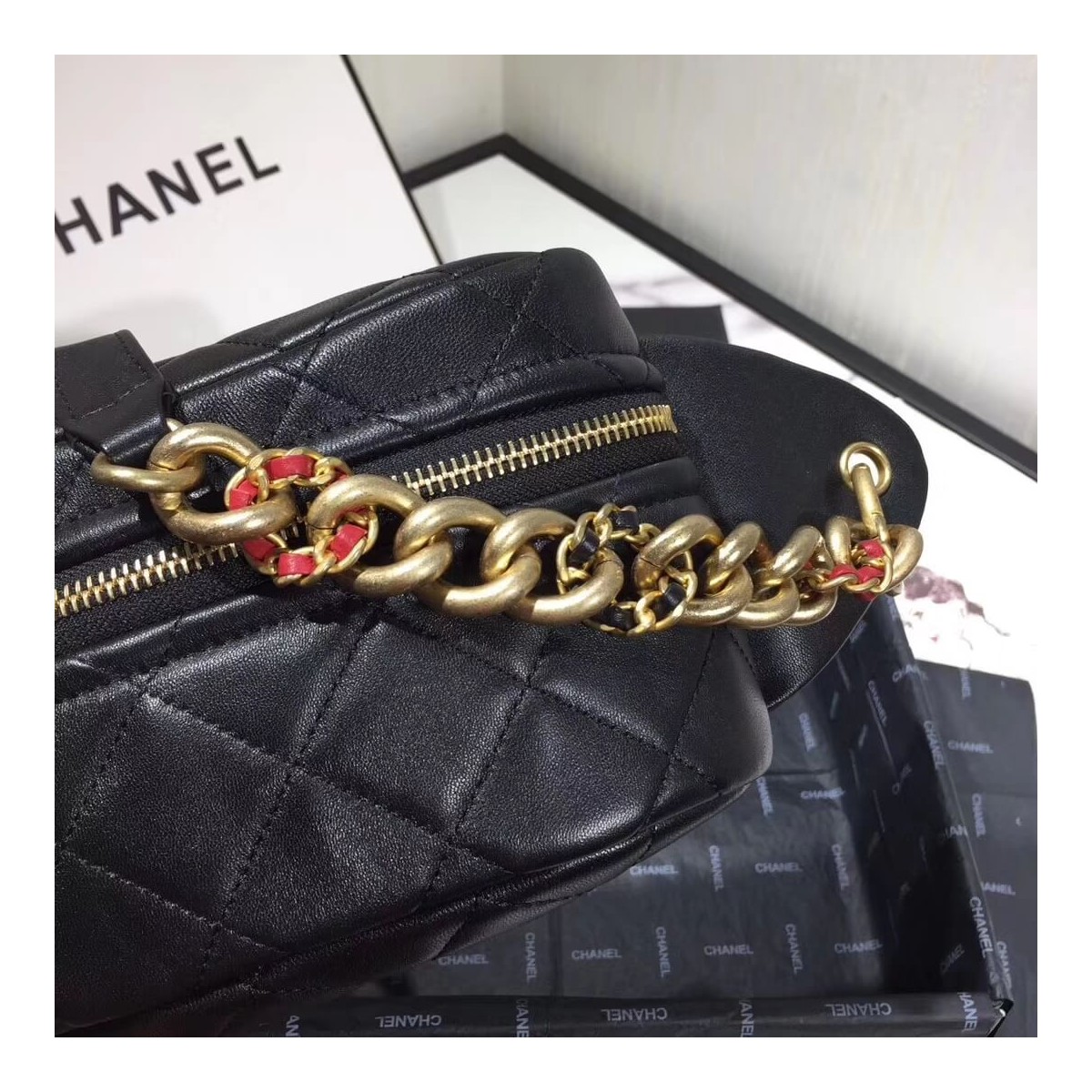 Chanel Lambskin Waist Bag AS0940 Chanel Lambskin Waist Bag AS0940