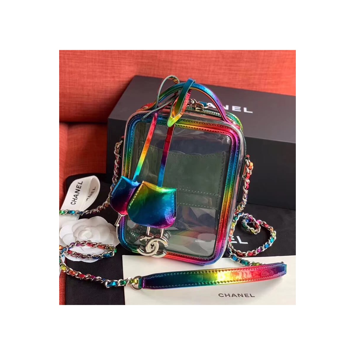 Chanel Vanity Case In Multicolour PVC AS0988 Chanel Vanity Case In Multicolour PVC AS0988