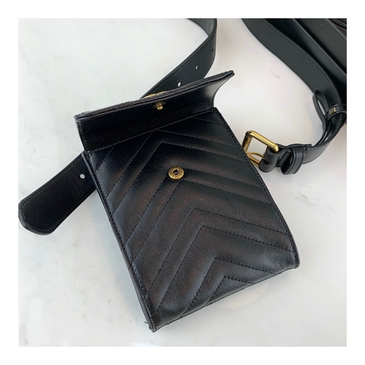 Gucci GG Marmont Matelasse Belt Bag 524597 Gucci GG Marmont Matelasse Belt Bag 524597