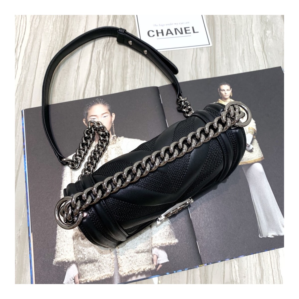Chanel Calfskin Small Boy Chanel Handbag A67085 Chanel Calfskin Small Boy Chanel Handbag A67085