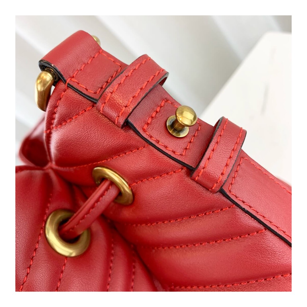 Gucci GG Marmont Quilted Leather Bucket Bag 476674 Gucci GG Marmont Quilted Leather Bucket Bag 476674