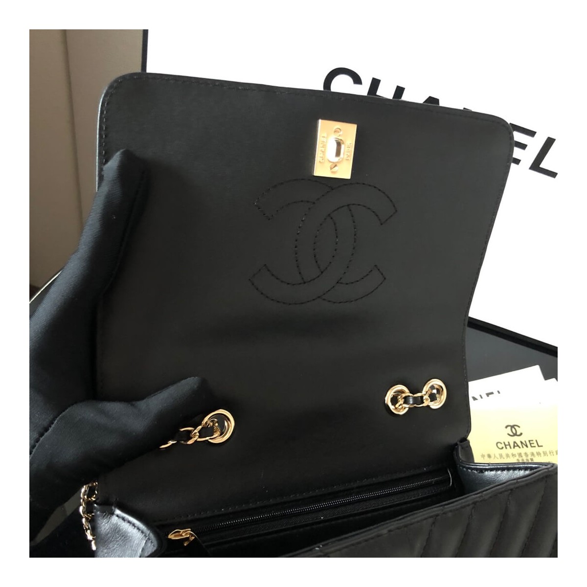 Chanel Calfskin Mini Flap Bag A91586 Chanel Calfskin Mini Flap Bag A91586