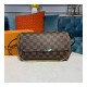 Louis Vuitton Damier Ebene Canvas Favorite MM N41129 Louis Vuitton Damier Ebene Canvas Favorite MM N41129