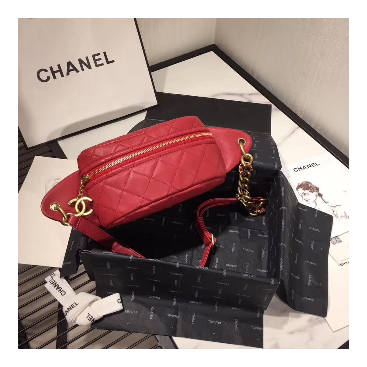 Chanel Lambskin Waist Bag AS0940 Chanel Lambskin Waist Bag AS0940