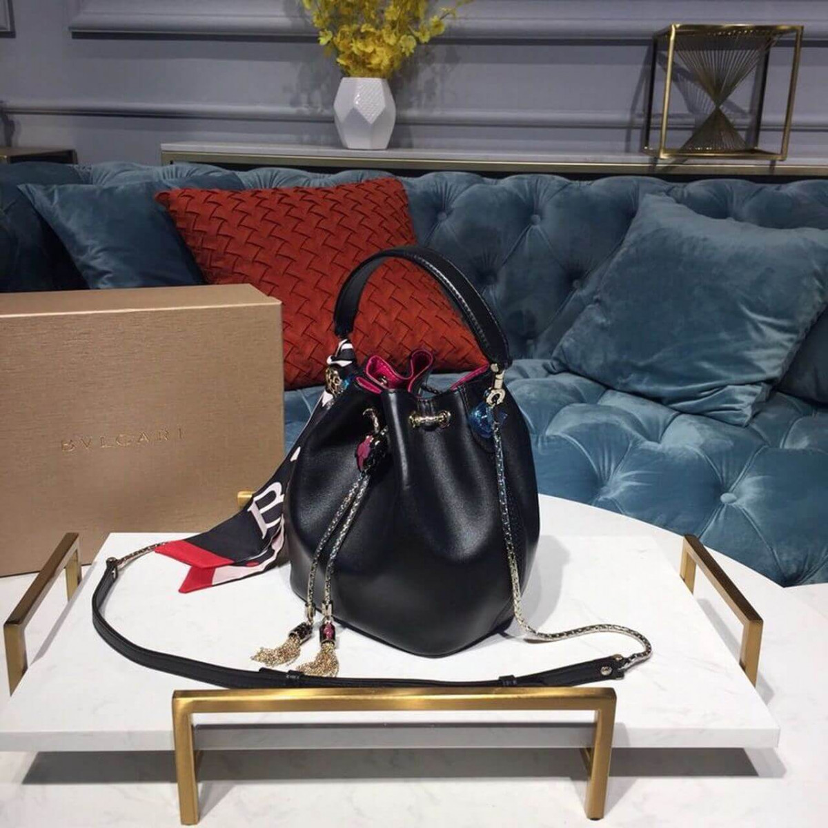 Bvlgari Serpenti Forever Bucket Bag 20cm 288760 Bvlgari Serpenti Forever Bucket Bag 20cm 288760