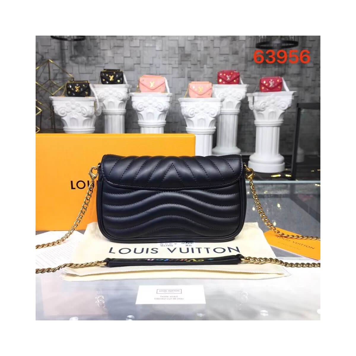 Louis Vuitton New Wave Chain Pochette M63956 M68479 Louis Vuitton New Wave Chain Pochette M63956 M68479