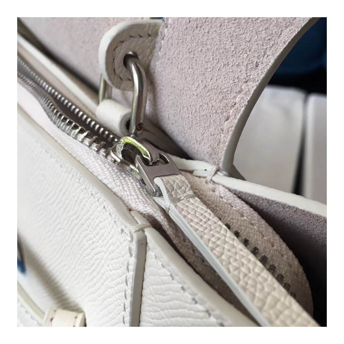 Celine Micro Belt Bag In Grained Calfskin 189153 White Celine Micro Belt Bag In Grained Calfskin 189153 White