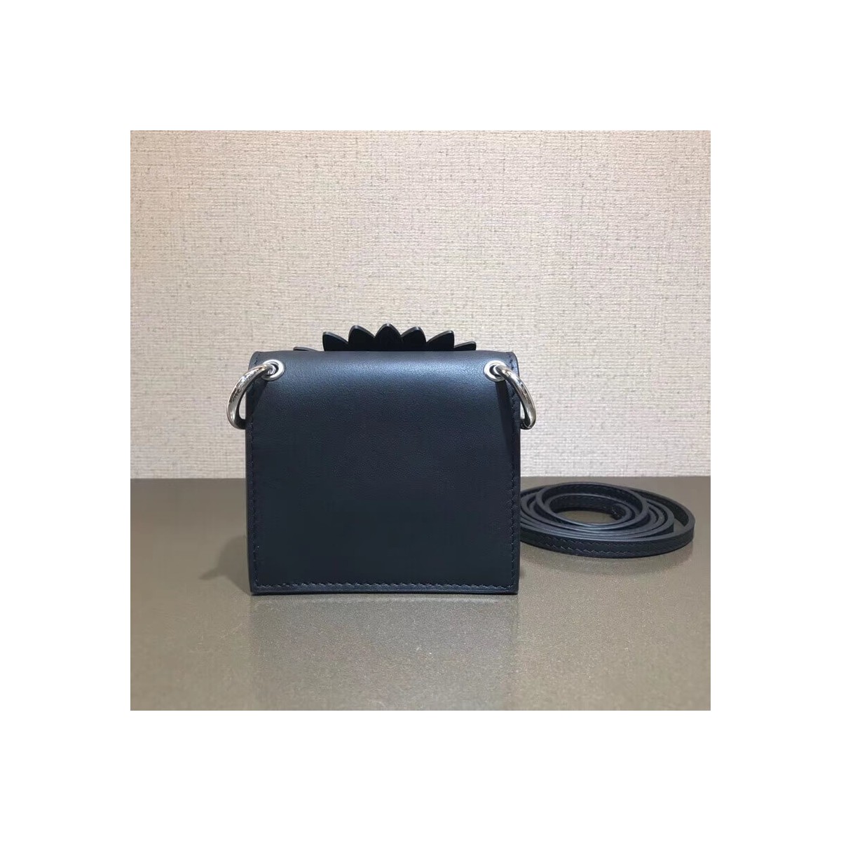Fendi Micro Kan I Logo Gerbera Leather Shoulder Bag 8BS003 Fendi Micro Kan I Logo Gerbera Leather Shoulder Bag 8BS003