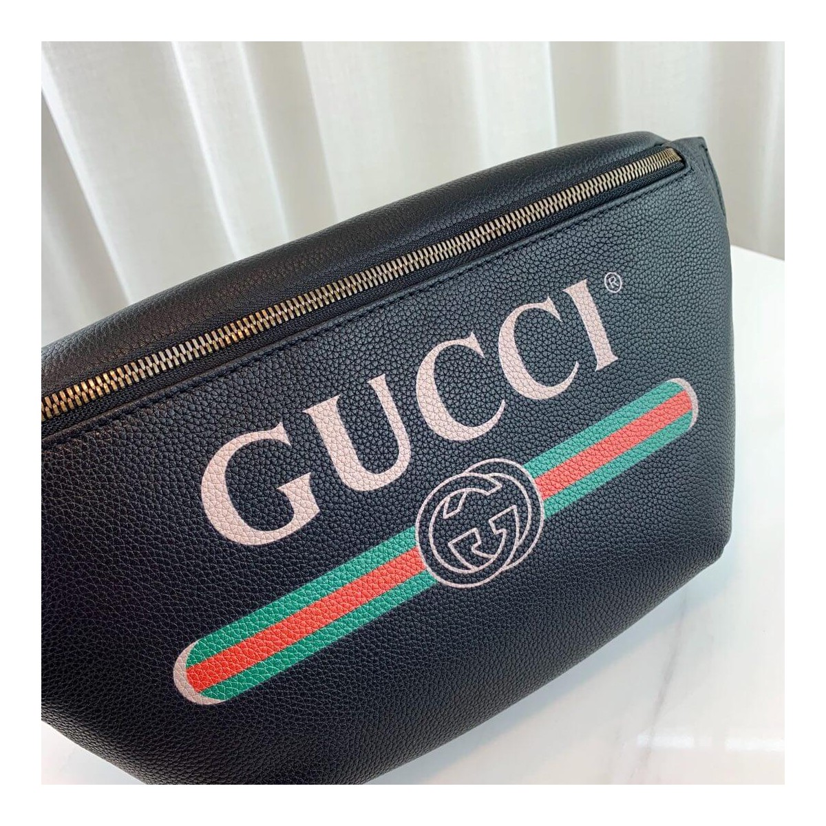 Gucci Print Leather Belt Bag 493869 Gucci Print Leather Belt Bag 493869