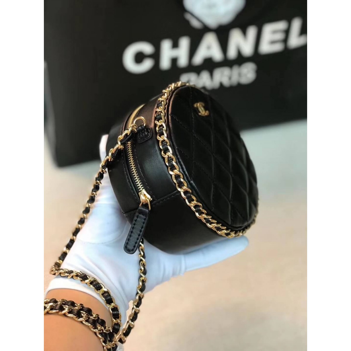 Chanel Round Clutch Chain Bag A70657 Chanel Round Clutch Chain Bag A70657