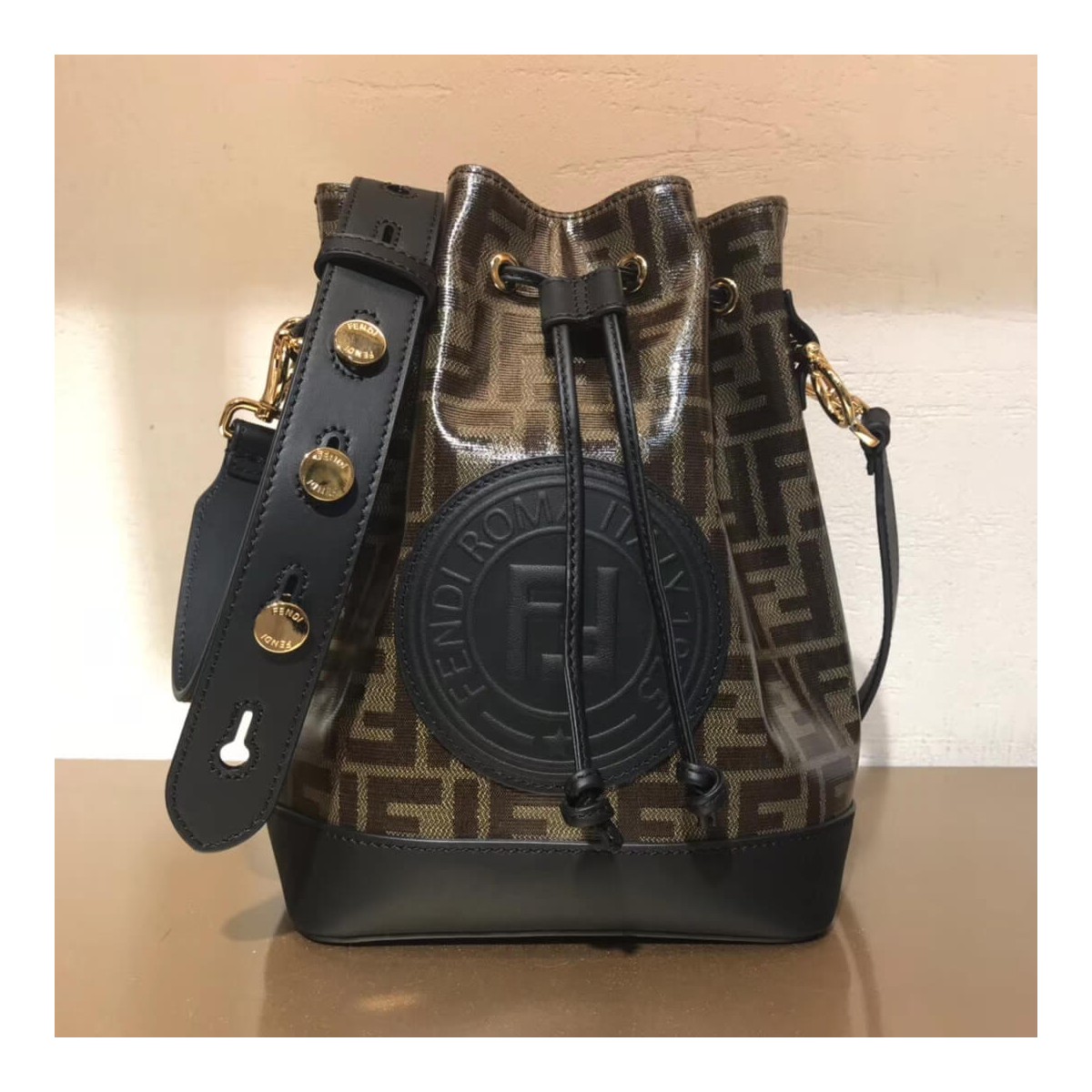 Fendi Multicolour Canvas Mon Tresor 8BT298 Fendi Multicolour Canvas Mon Tresor 8BT298