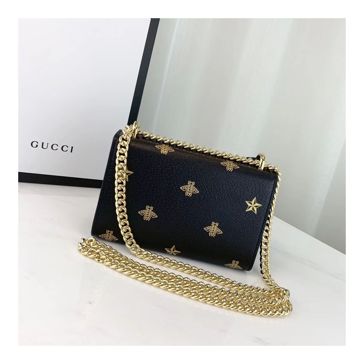 Gucci Padlock Bee Star Small Shoulder Bag 432182 Gucci Padlock Bee Star Small Shoulder Bag 432182