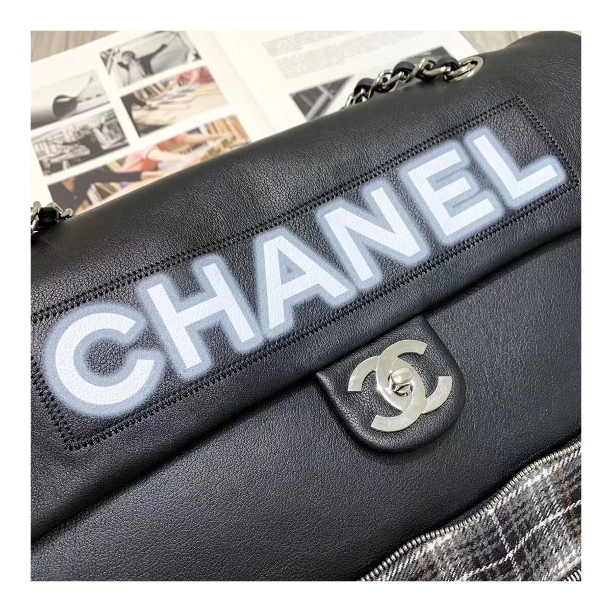 Chanel Flap Shopping Bag A1008 Chanel Flap Shopping Bag A1008
