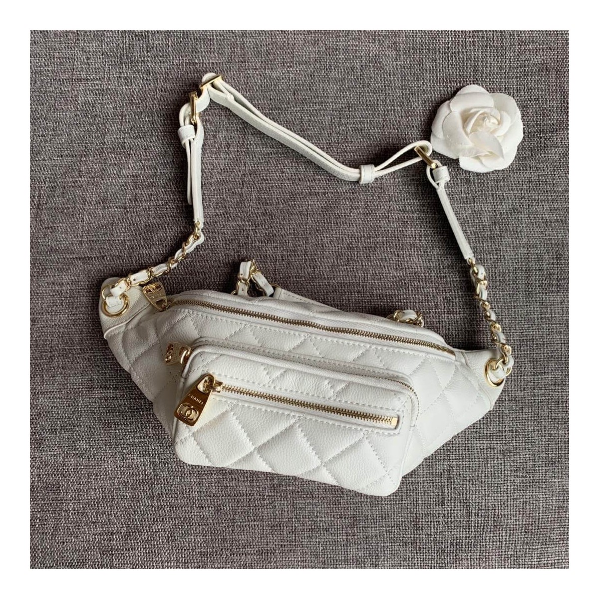 Chanel Quilted Caviar Clafskin Waist Bag AS0556 Chanel Quilted Caviar Clafskin Waist Bag AS0556