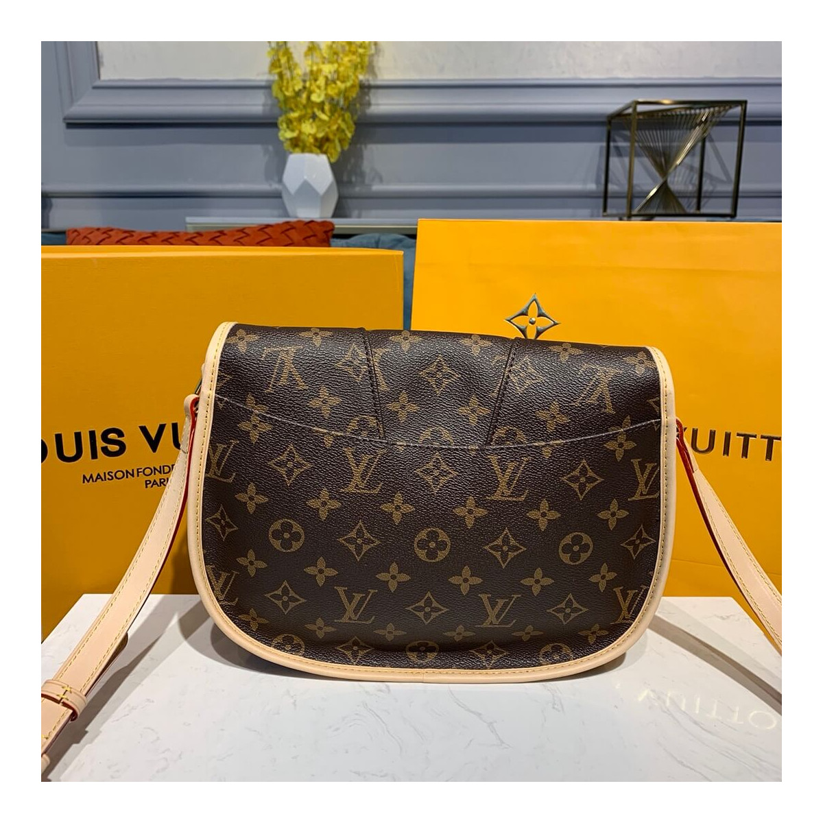 Louis Vuitton Monogram Canvas Menilmontant PM M40474 Louis Vuitton Monogram Canvas Menilmontant PM M40474