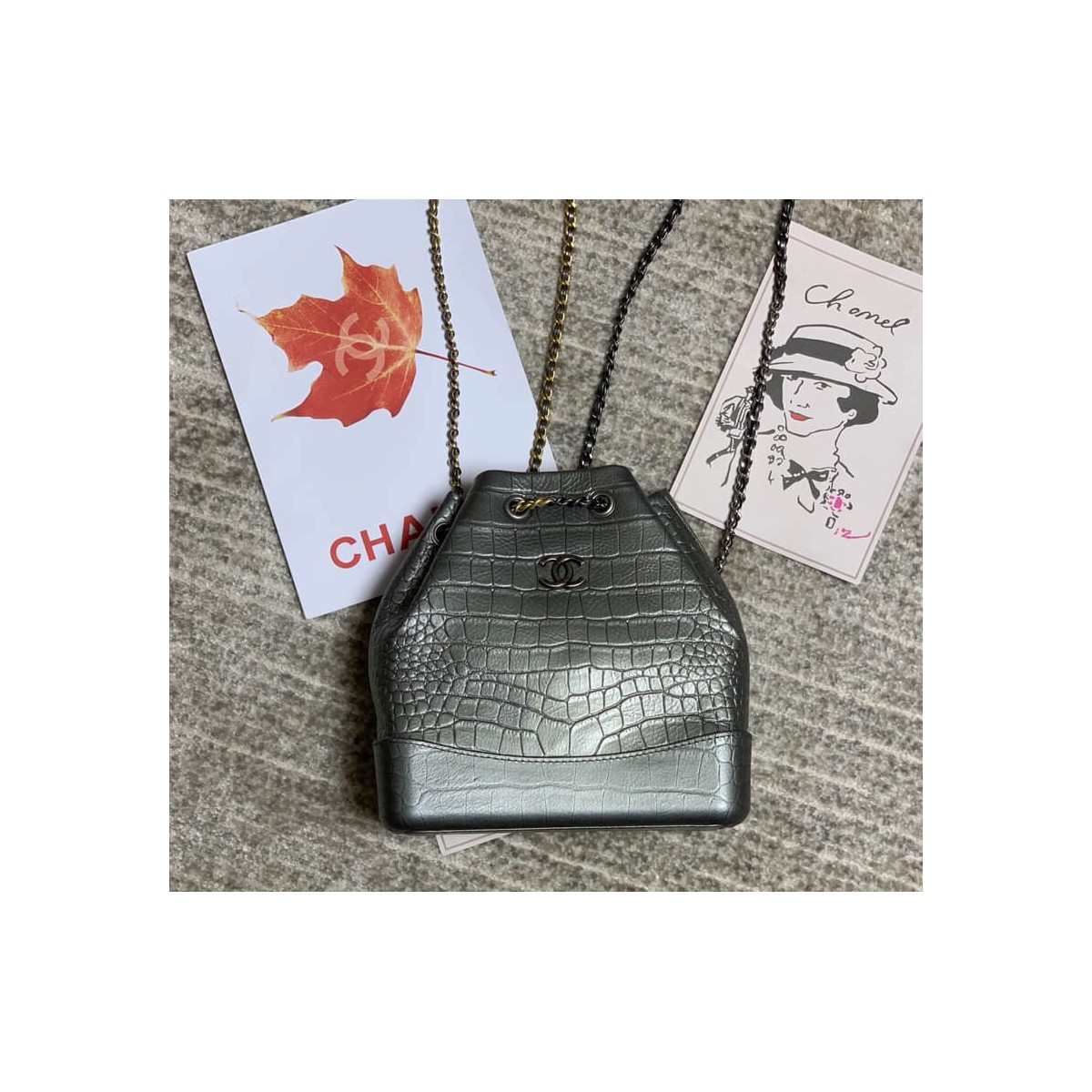 Chanel Crocodile Leather Backpack A94485 Chanel Crocodile Leather Backpack A94485
