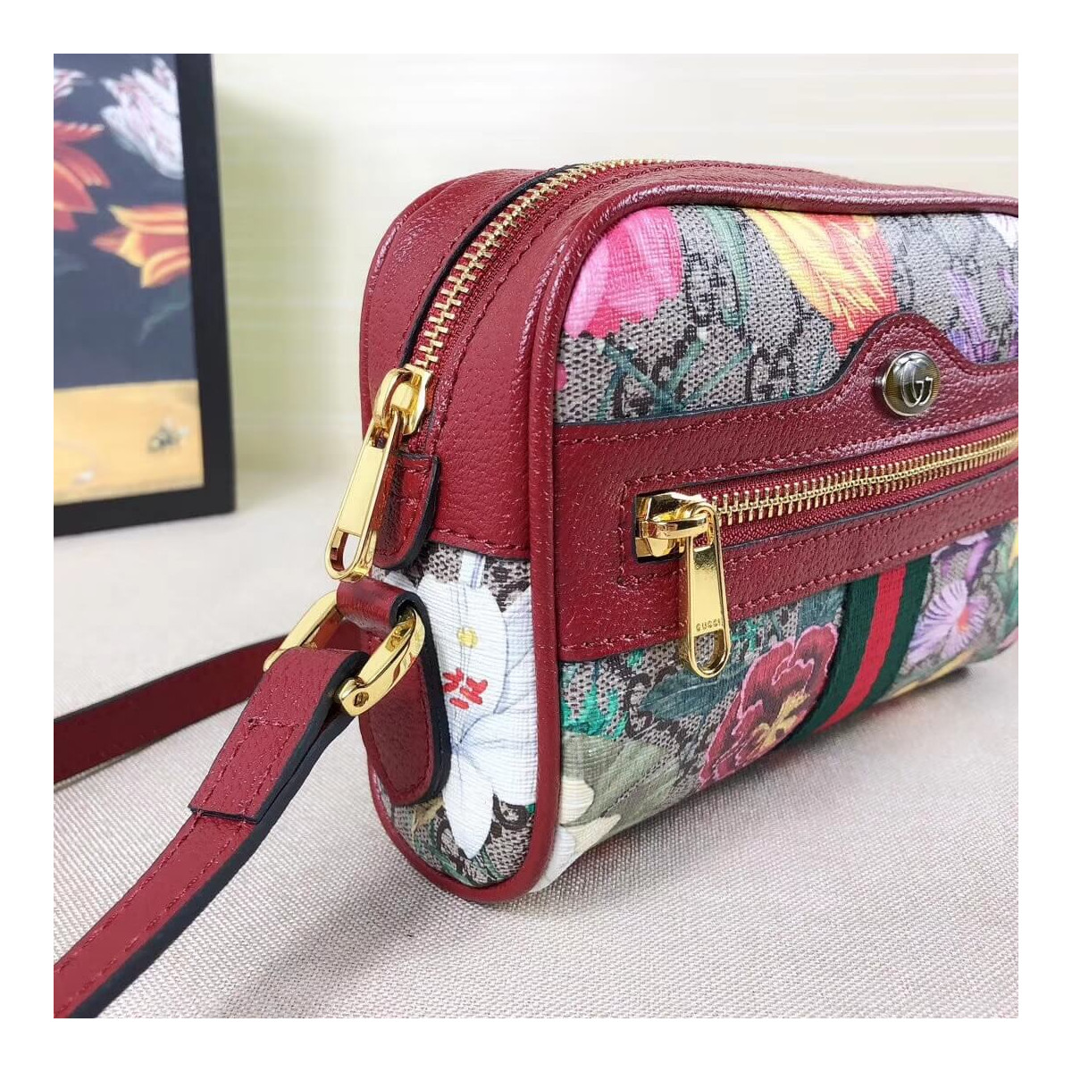 Gucci Ophidia GG Flora Mini Bag 517350 Gucci Ophidia GG Flora Mini Bag 517350