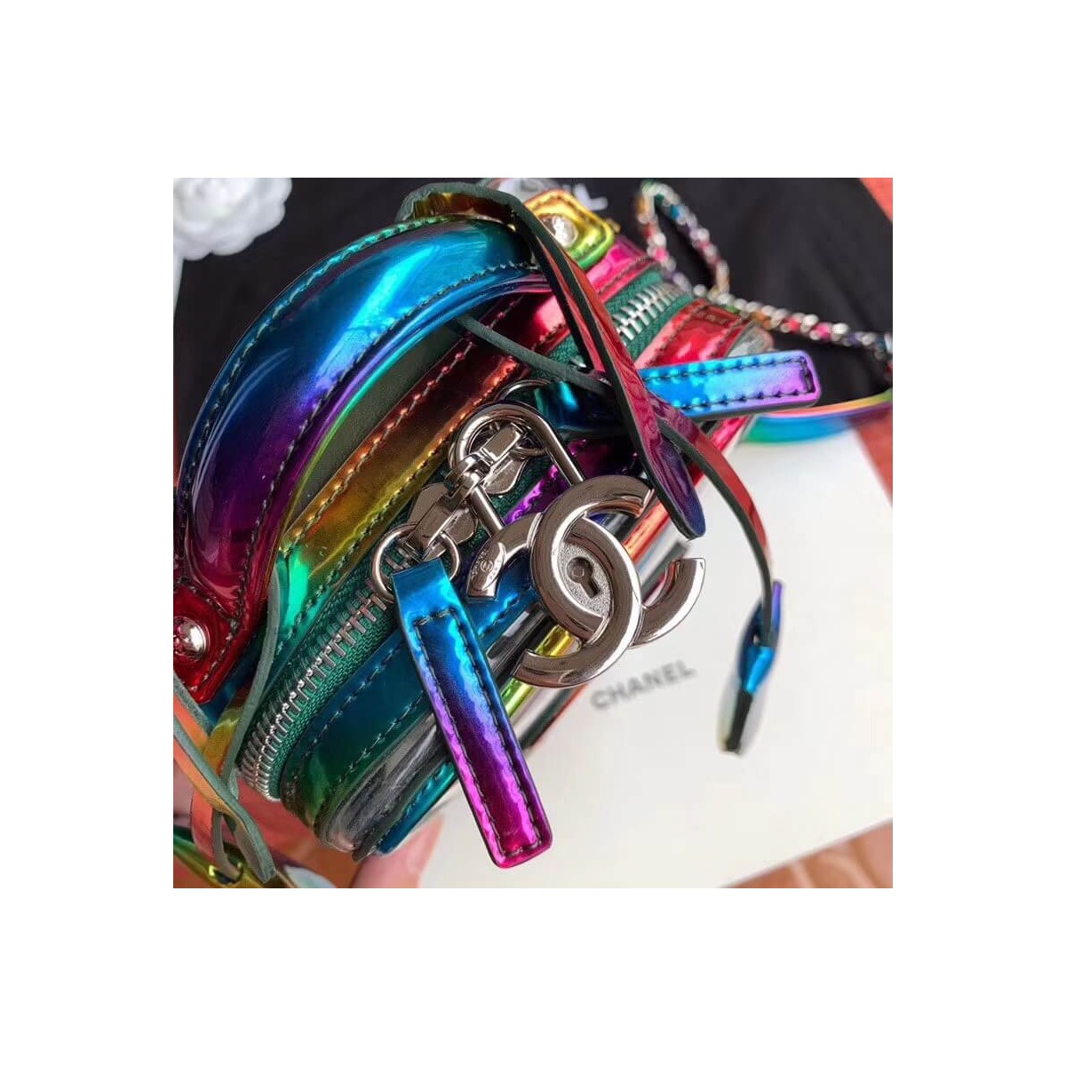 Chanel Vanity Case In Multicolour PVC AS0988 Chanel Vanity Case In Multicolour PVC AS0988