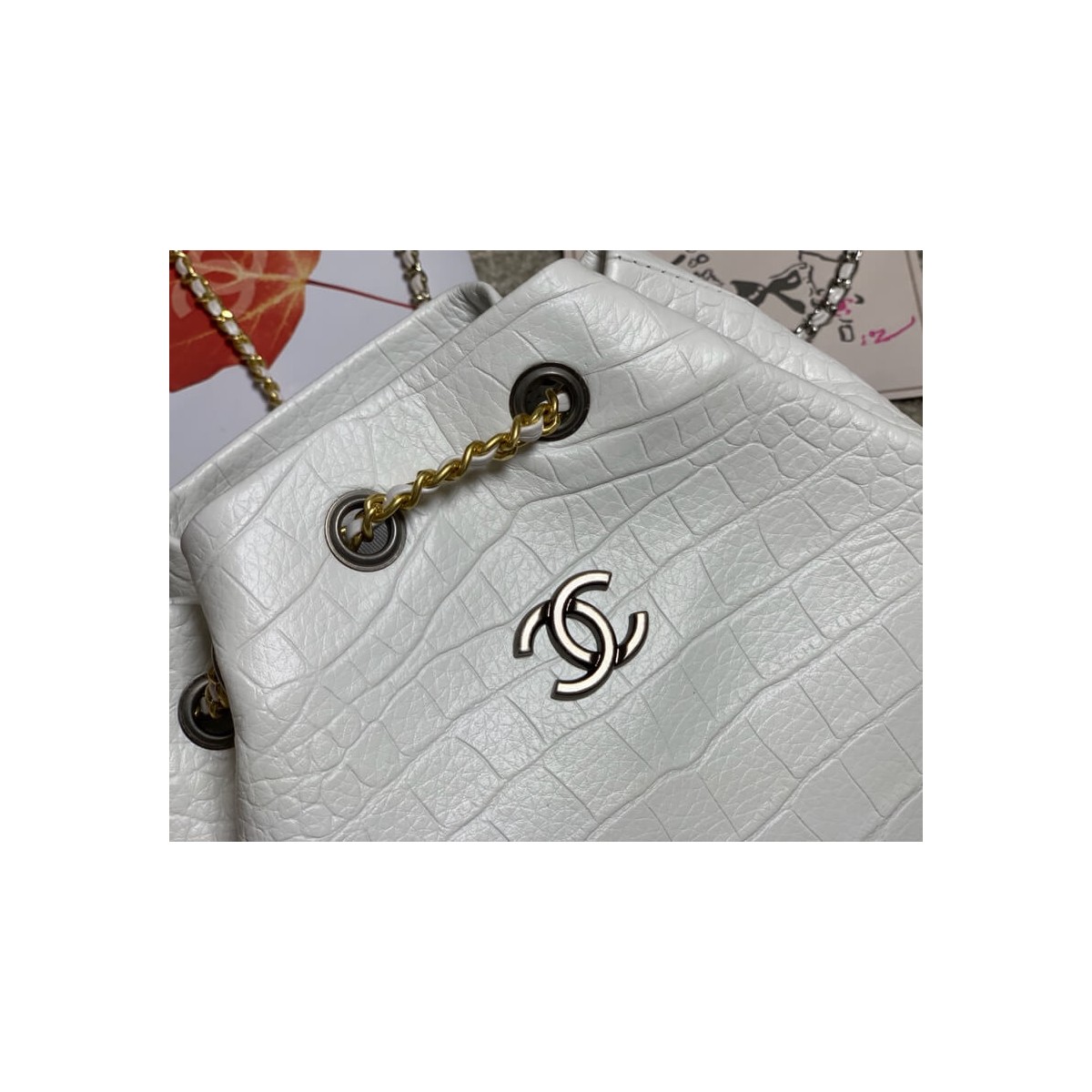 Chanel Crocodile Leather Backpack A94485 Chanel Crocodile Leather Backpack A94485
