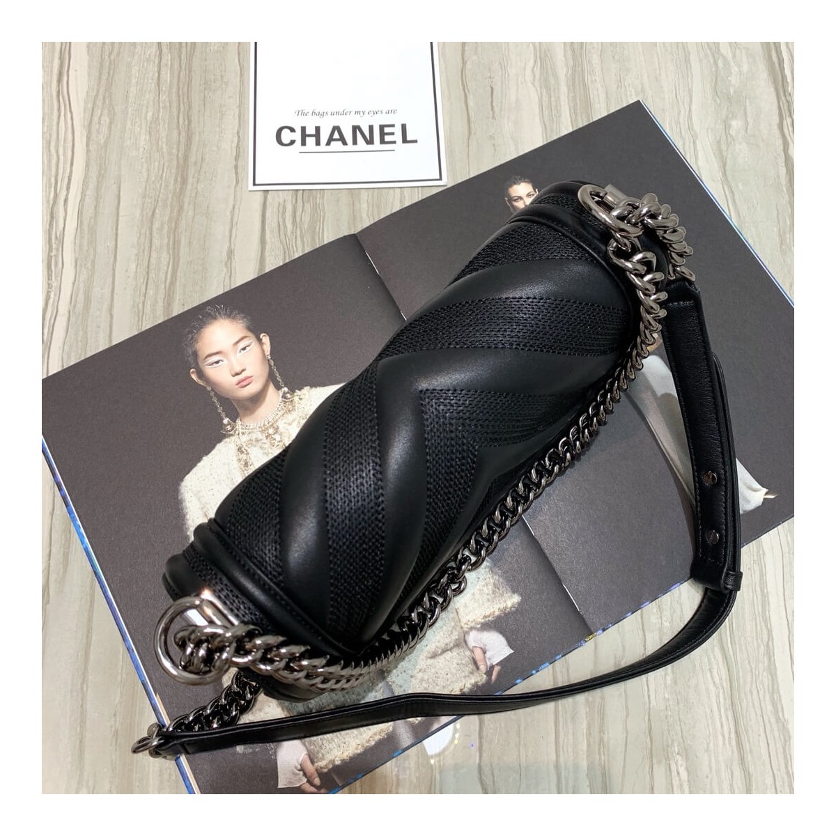Chanel Calfskin Boy Chanel Handbag A67086 Chanel Calfskin Boy Chanel Handbag A67086
