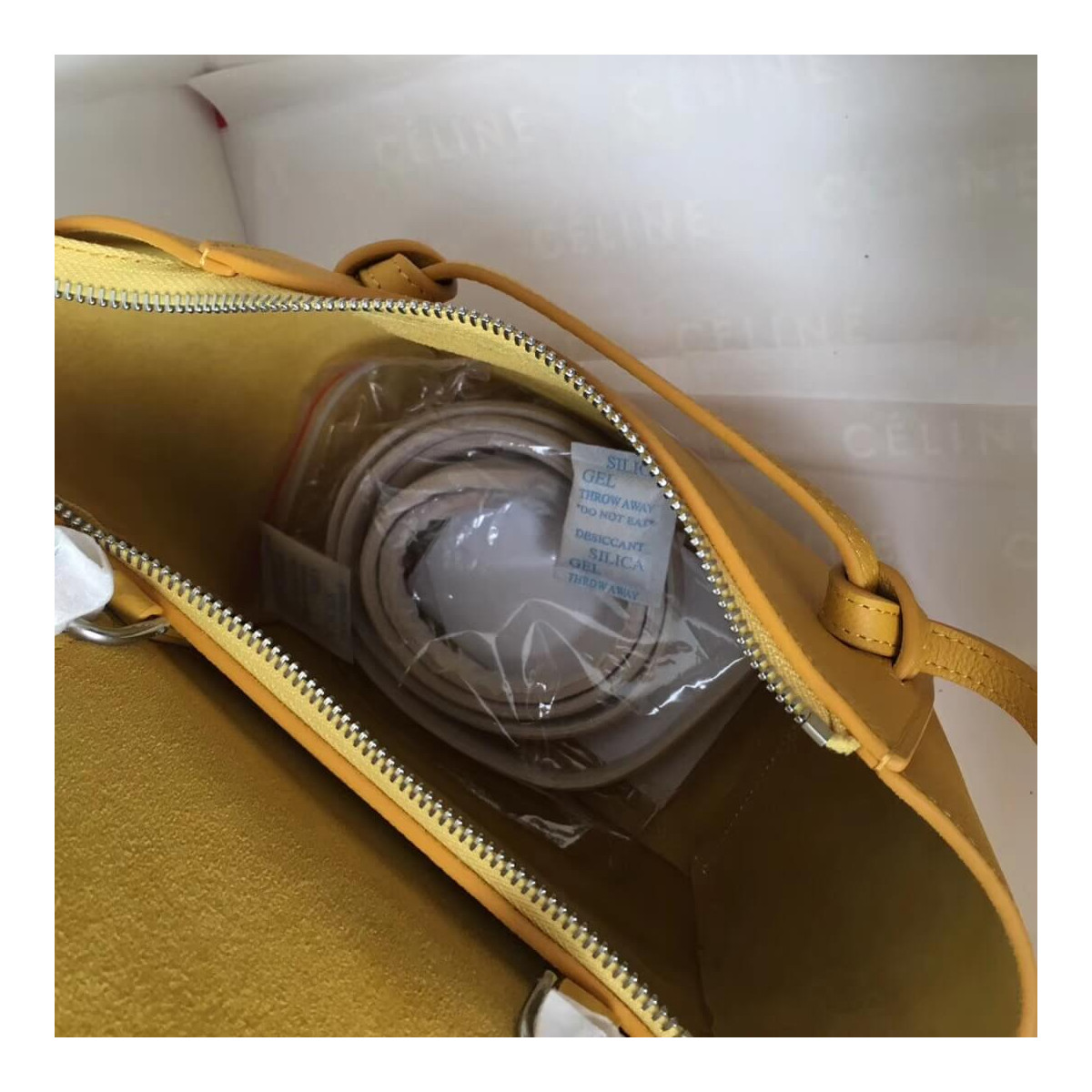 Celine Micro Belt Bag In Grained Calfskin 189153 Yellow Celine Micro Belt Bag In Grained Calfskin 189153 Yellow