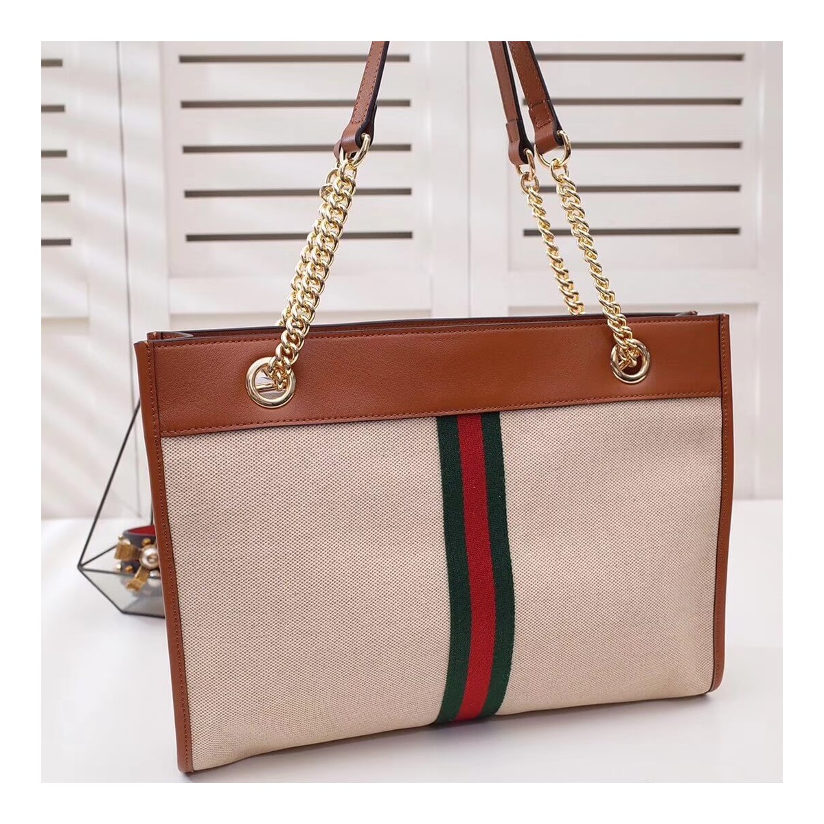 Gucci Vintage Canvas Rajah GG Tweed Large Tote 537219 Gucci Vintage Canvas Rajah GG Tweed Large Tote 537219