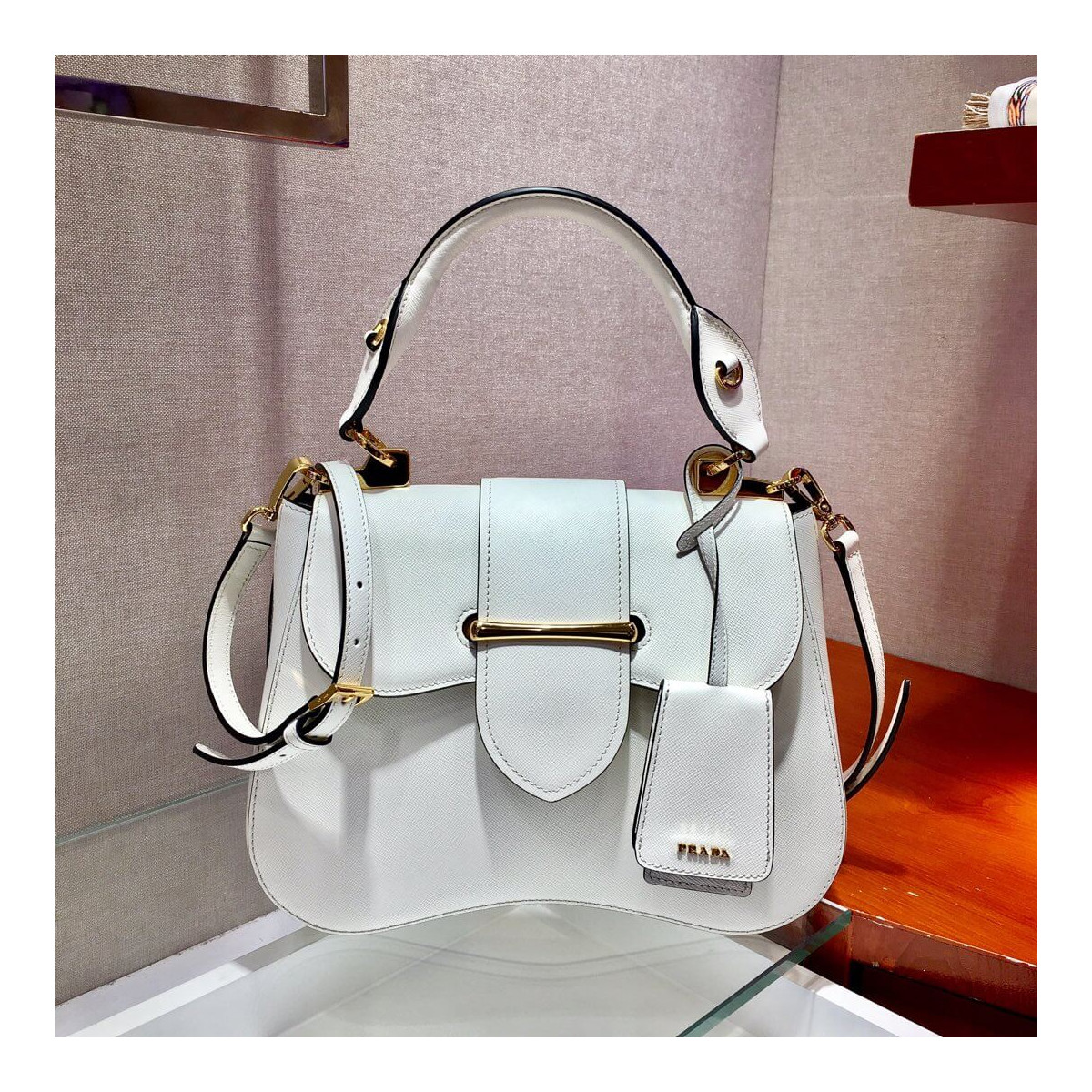 Prada Saffiano Leather Medium Sidonie Bag 1BN005 Prada Saffiano Leather Medium Sidonie Bag 1BN005