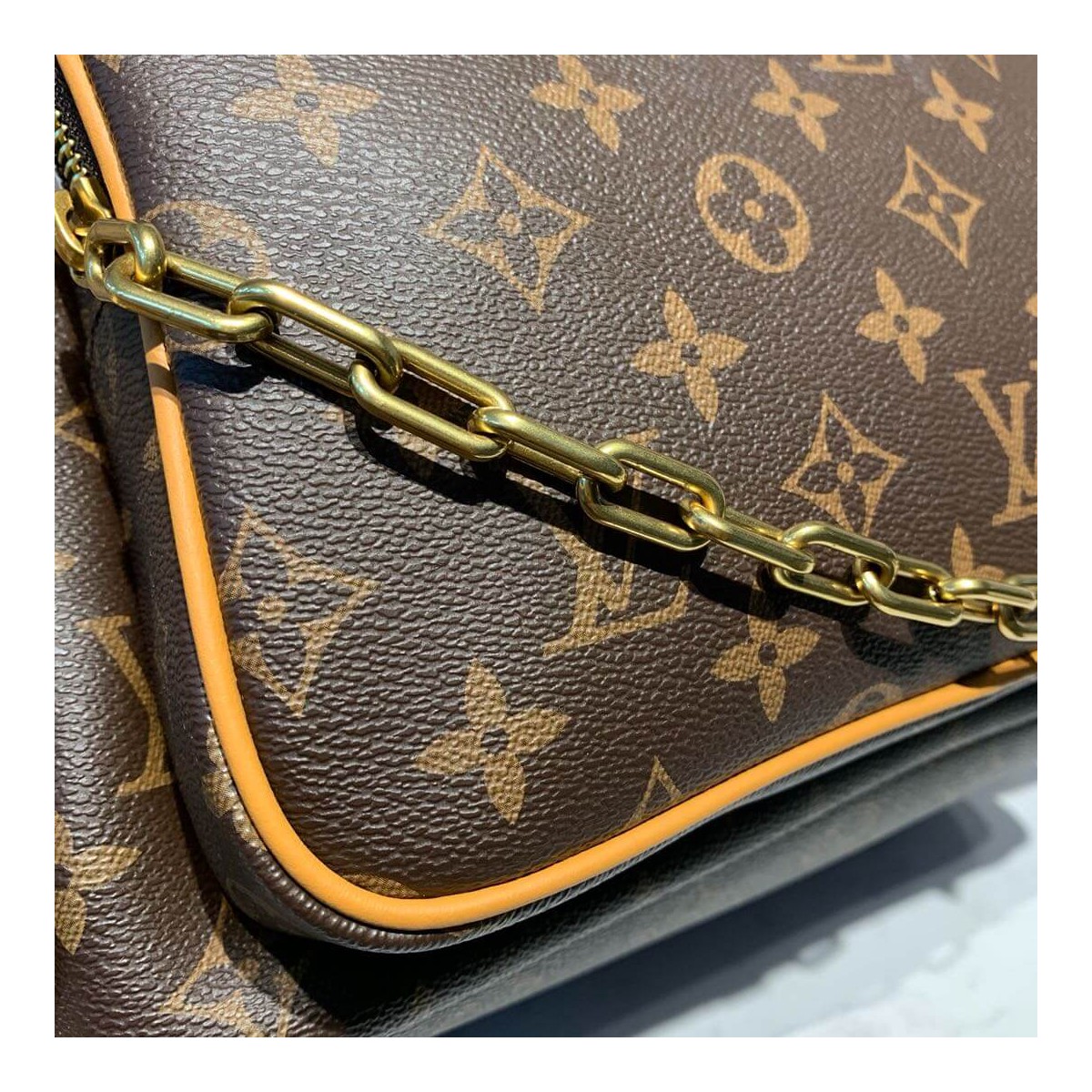 Louis Vuitton Monogram Coated Canvas Backpack Trio M44658 Louis Vuitton Monogram Coated Canvas Backpack Trio M44658