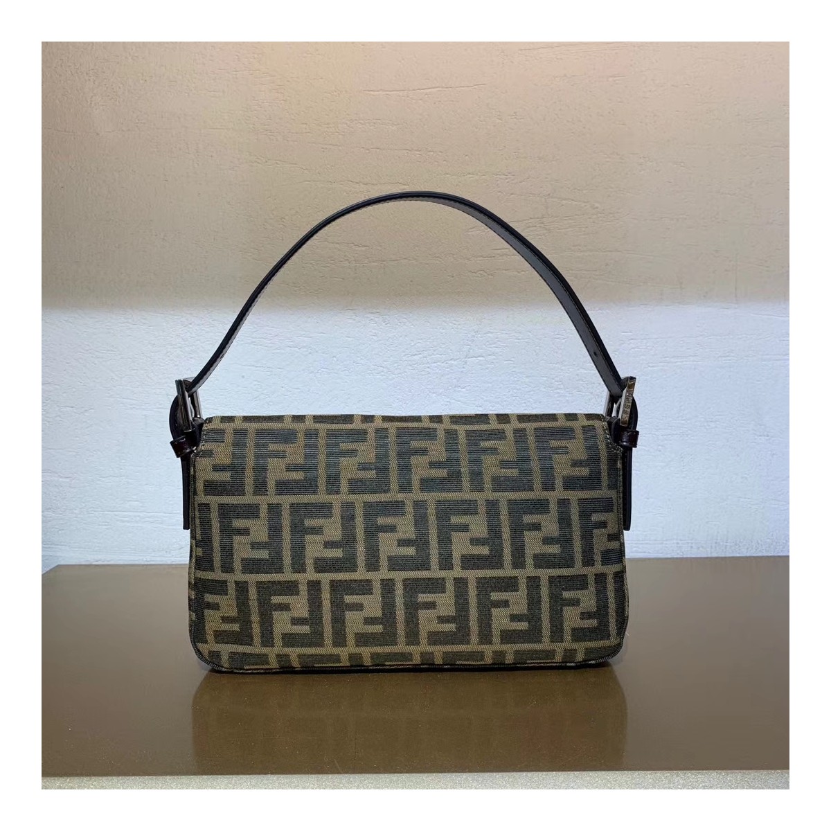 Fendi Vintage Zucca Pattern Mamma Baguette Shoulder Bag F01 Fendi Vintage Zucca Pattern Mamma Baguette Shoulder Bag F01