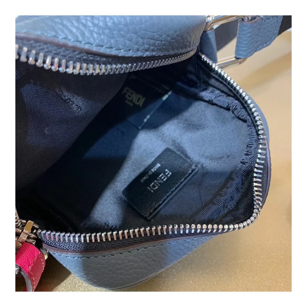 Fendi Grained Leather Small Messenger Bag 7VA456 Fendi Grained Leather Small Messenger Bag 7VA456