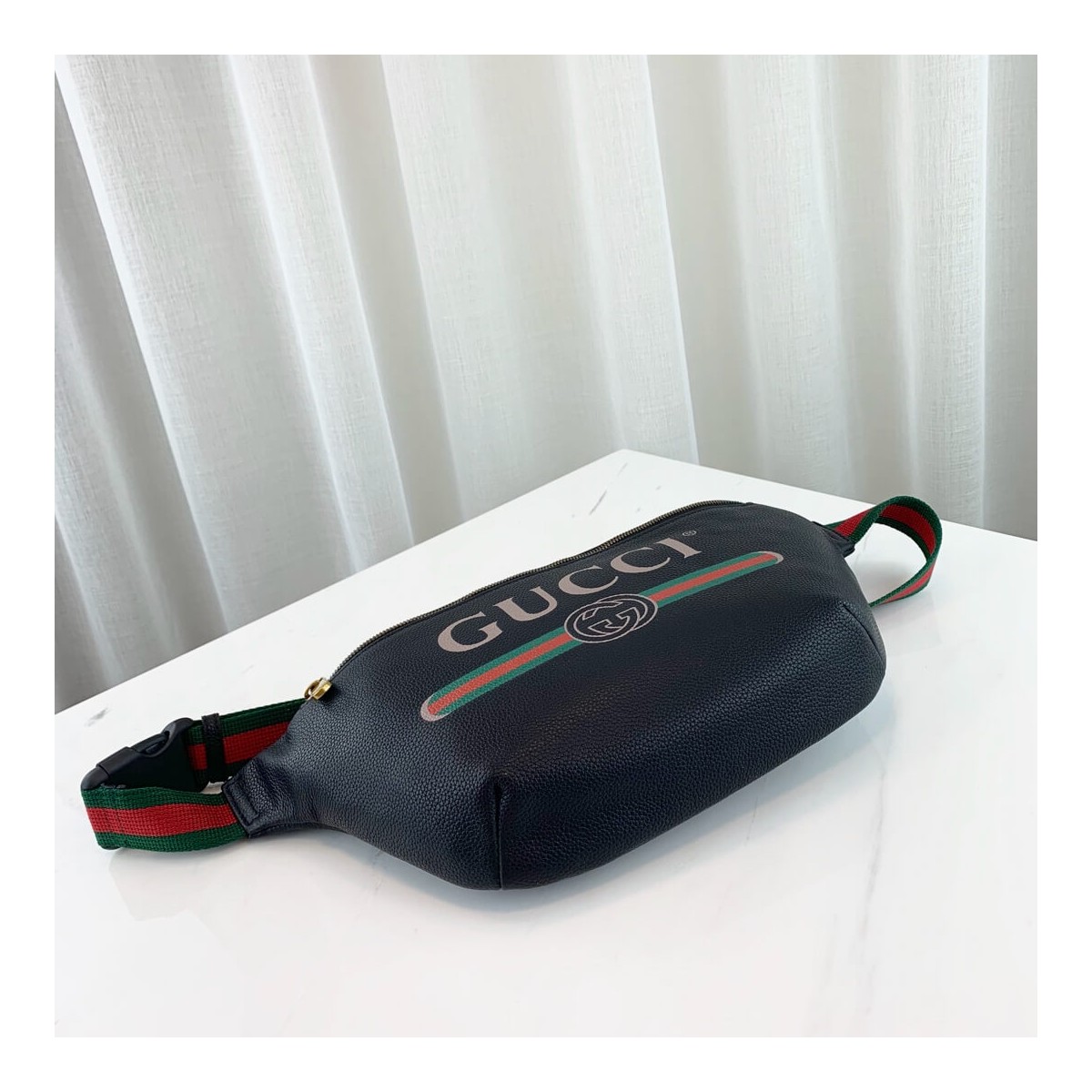 Gucci Print Leather Belt Bag 493869 Gucci Print Leather Belt Bag 493869