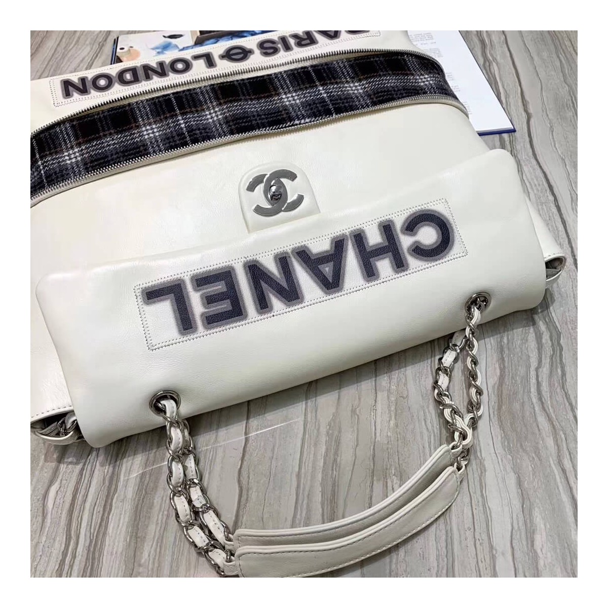 Chanel Flap Shopping Bag A1008 Chanel Flap Shopping Bag A1008