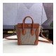 Celine Nano Luggage Bag In Tweed And Smooth Calfskin 189242 Celine Nano Luggage Bag In Tweed And Smooth Calfskin 189242