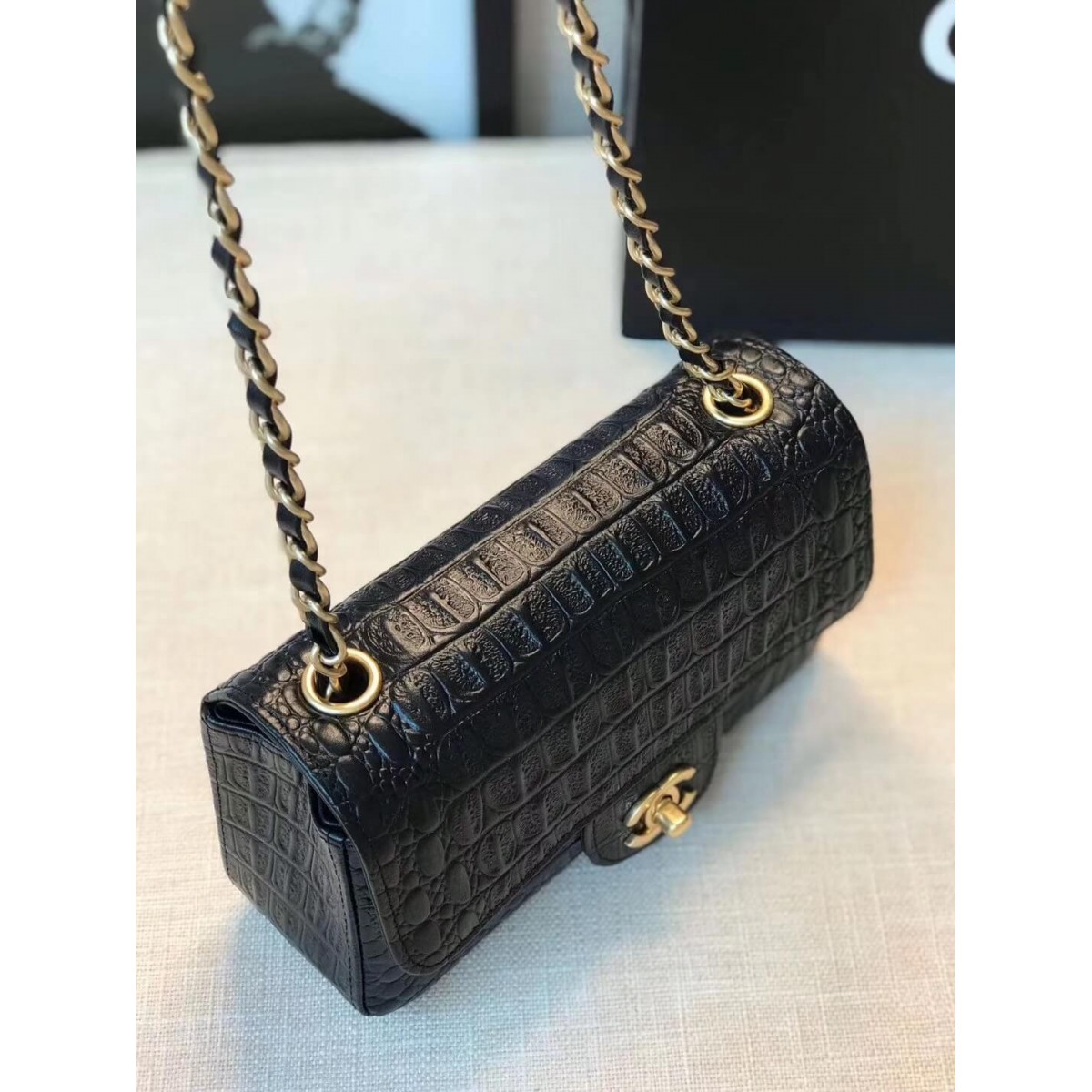 Chanel Alligator Flap Classic Bag 1116 Chanel Alligator Flap Classic Bag 1116