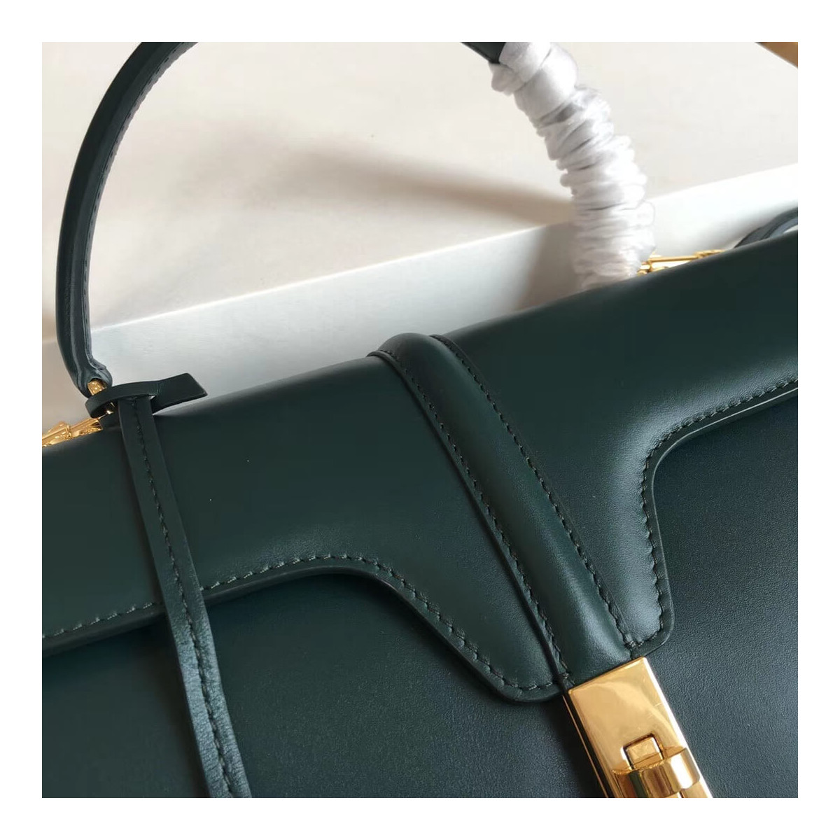 Celine Medium 16 Bag In Satinated Calfskin 187373 Celine Medium 16 Bag In Satinated Calfskin 187373