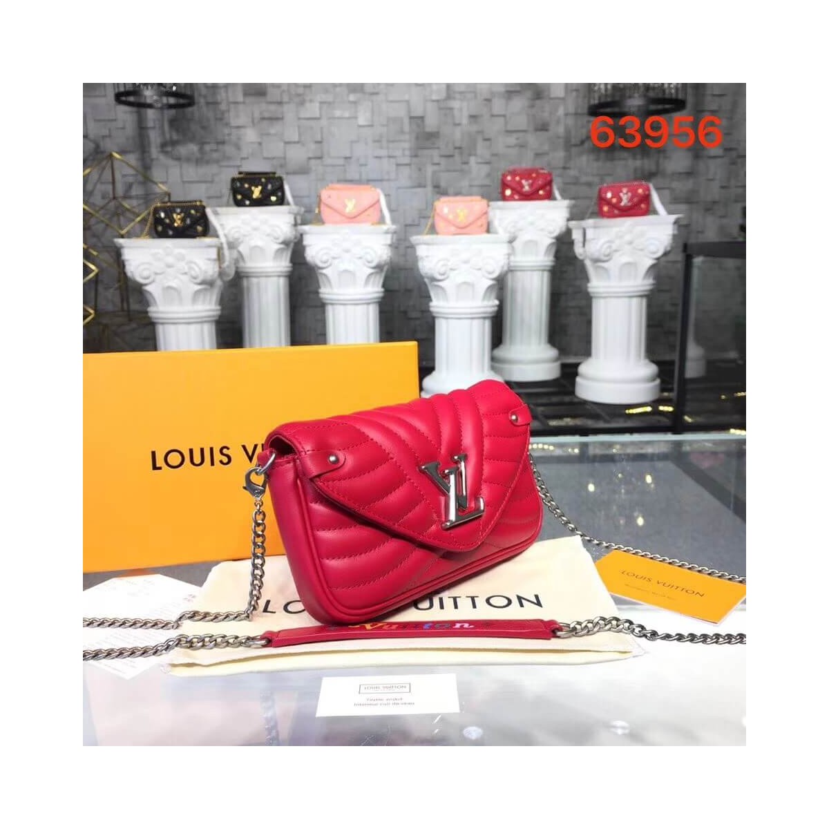 Louis Vuitton New Wave Chain Pochette M63956 M68479 Louis Vuitton New Wave Chain Pochette M63956 M68479