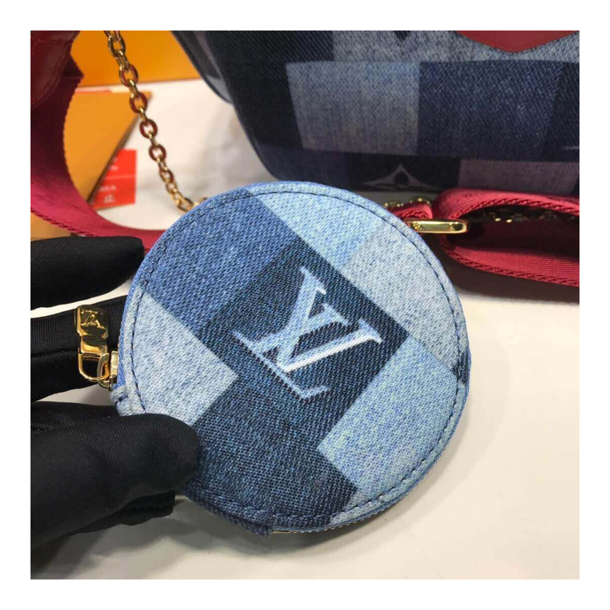 Louis Vuitton Monogram Denim Canvas Multi Pochette Accessoires M44990 Louis Vuitton Monogram Denim Canvas Multi Pochette Accessoires M44990