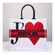 Dior Book Tote Bag With Red Heart M1286 Dior Book Tote Bag With Red Heart M1286