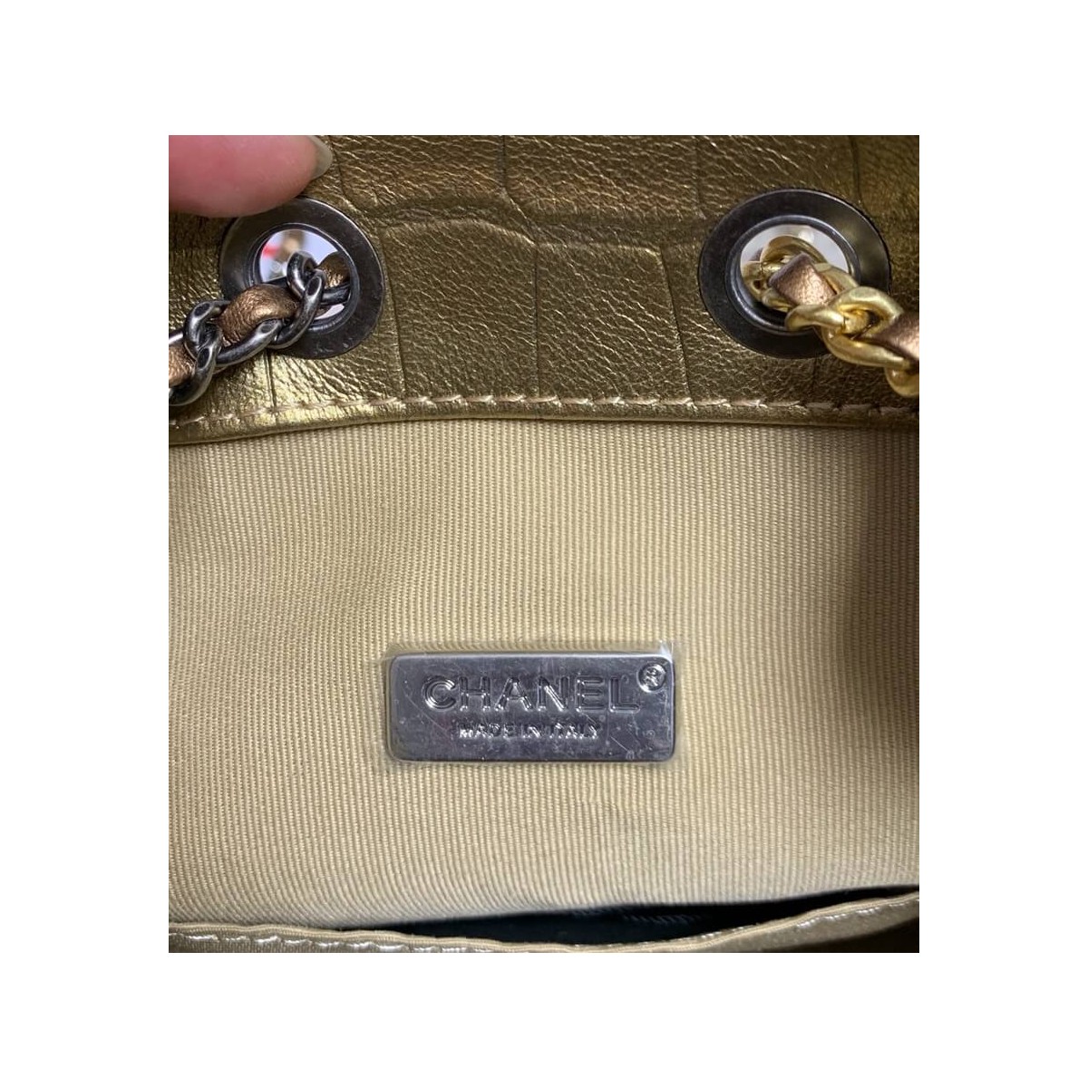 Chanel Crocodile Leather Backpack A94485 Chanel Crocodile Leather Backpack A94485