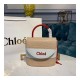 Chloe Small Aby Lock Chain Bag Embossed Lizard Effect S1220 Apricot/White Chloe Small Aby Lock Chain Bag Embossed Lizard Effect S1220 Apricot/White