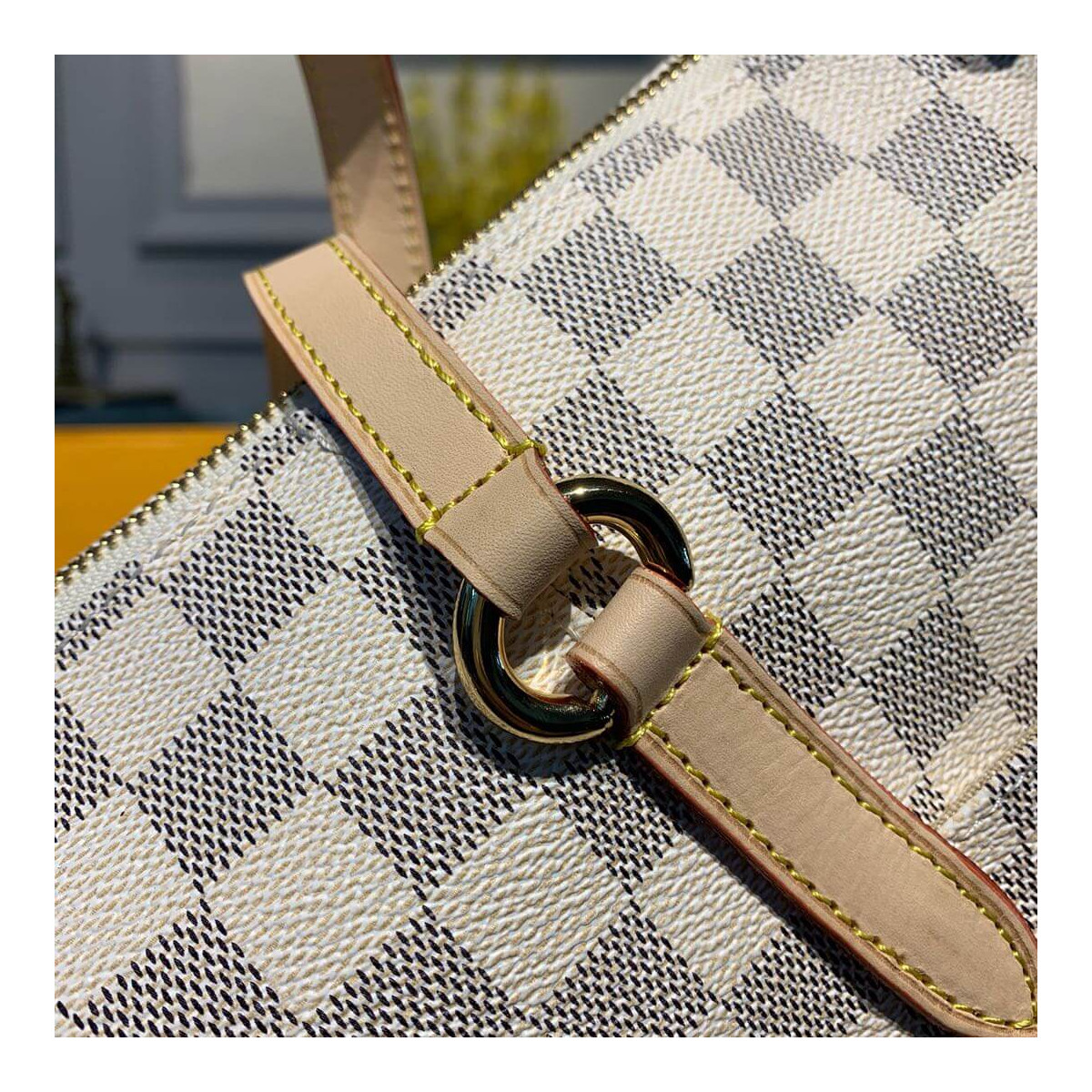 Louis Vuitton Damier Azur Canvas Totally MM N51262 Louis Vuitton Damier Azur Canvas Totally MM N51262