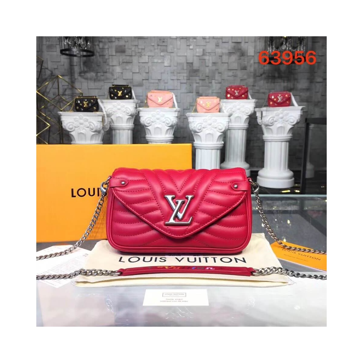 Louis Vuitton New Wave Chain Pochette M63956 M68479 Louis Vuitton New Wave Chain Pochette M63956 M68479