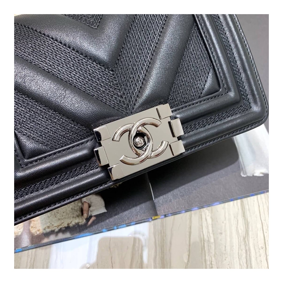 Chanel Calfskin Small Boy Chanel Handbag A67085 Chanel Calfskin Small Boy Chanel Handbag A67085
