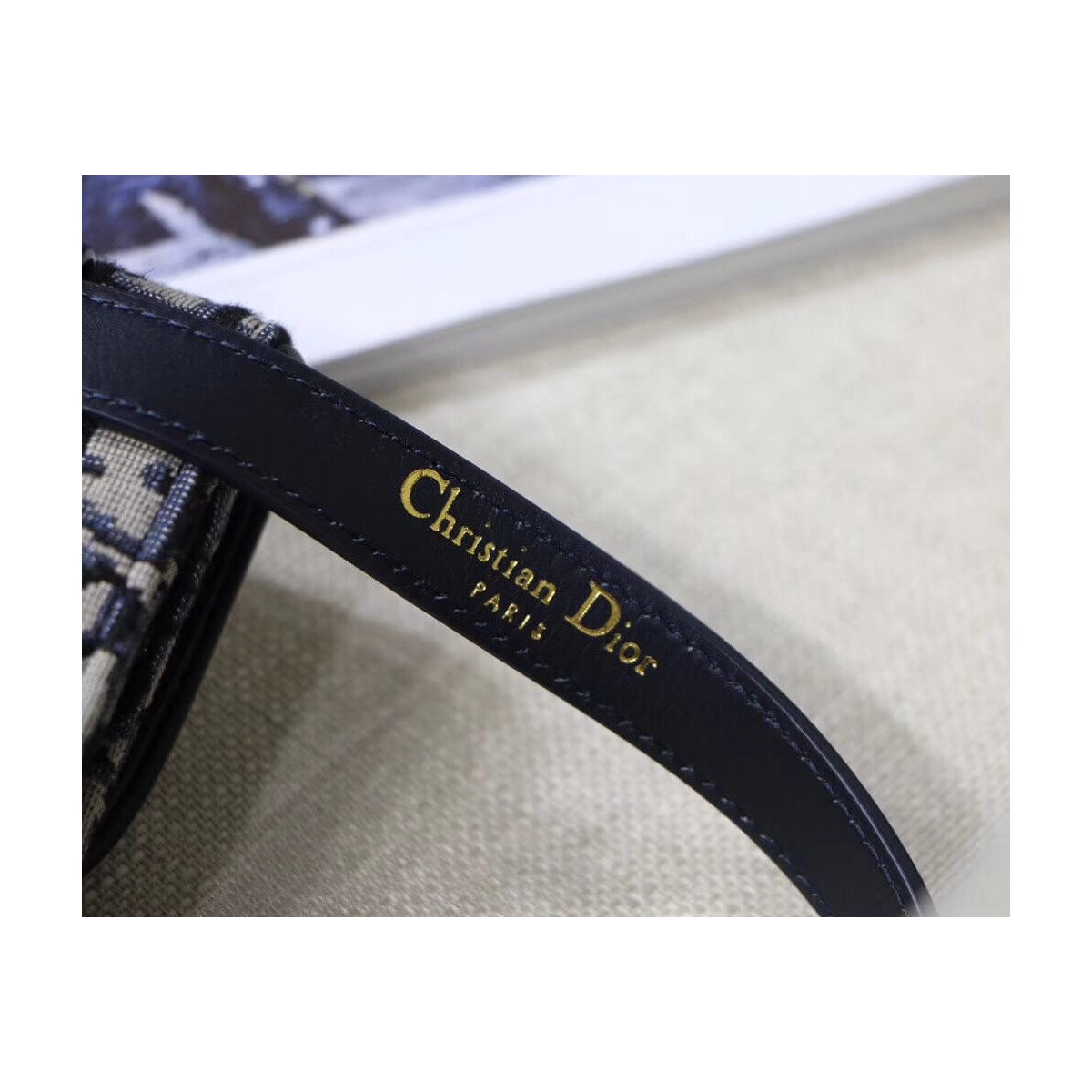 Christian Dior Oblique Saddle Belt Bag S5619 Christian Dior Oblique Saddle Belt Bag S5619