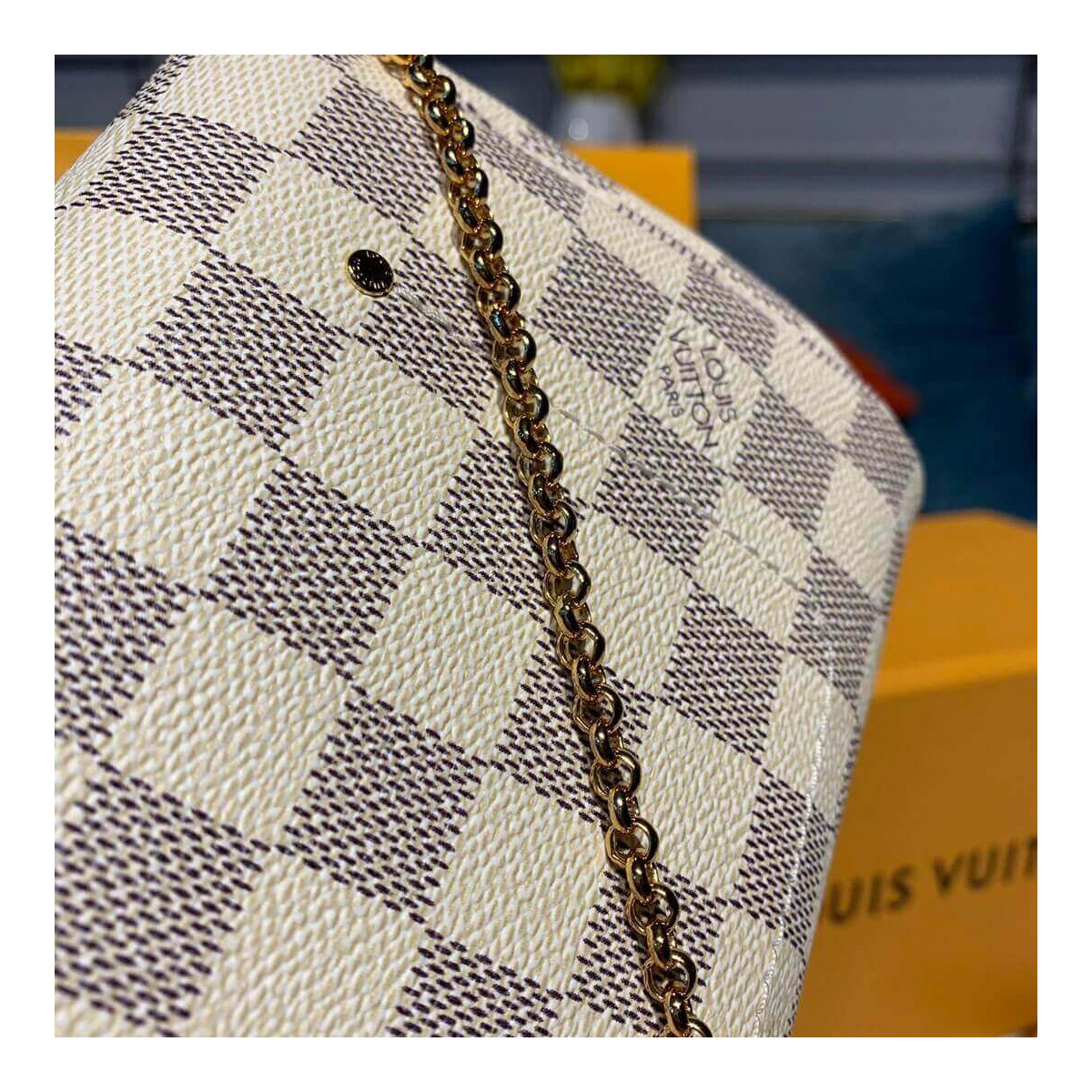 Louis Vuitton Damier Azur Canvas Favorite PM N41277 Louis Vuitton Damier Azur Canvas Favorite PM N41277