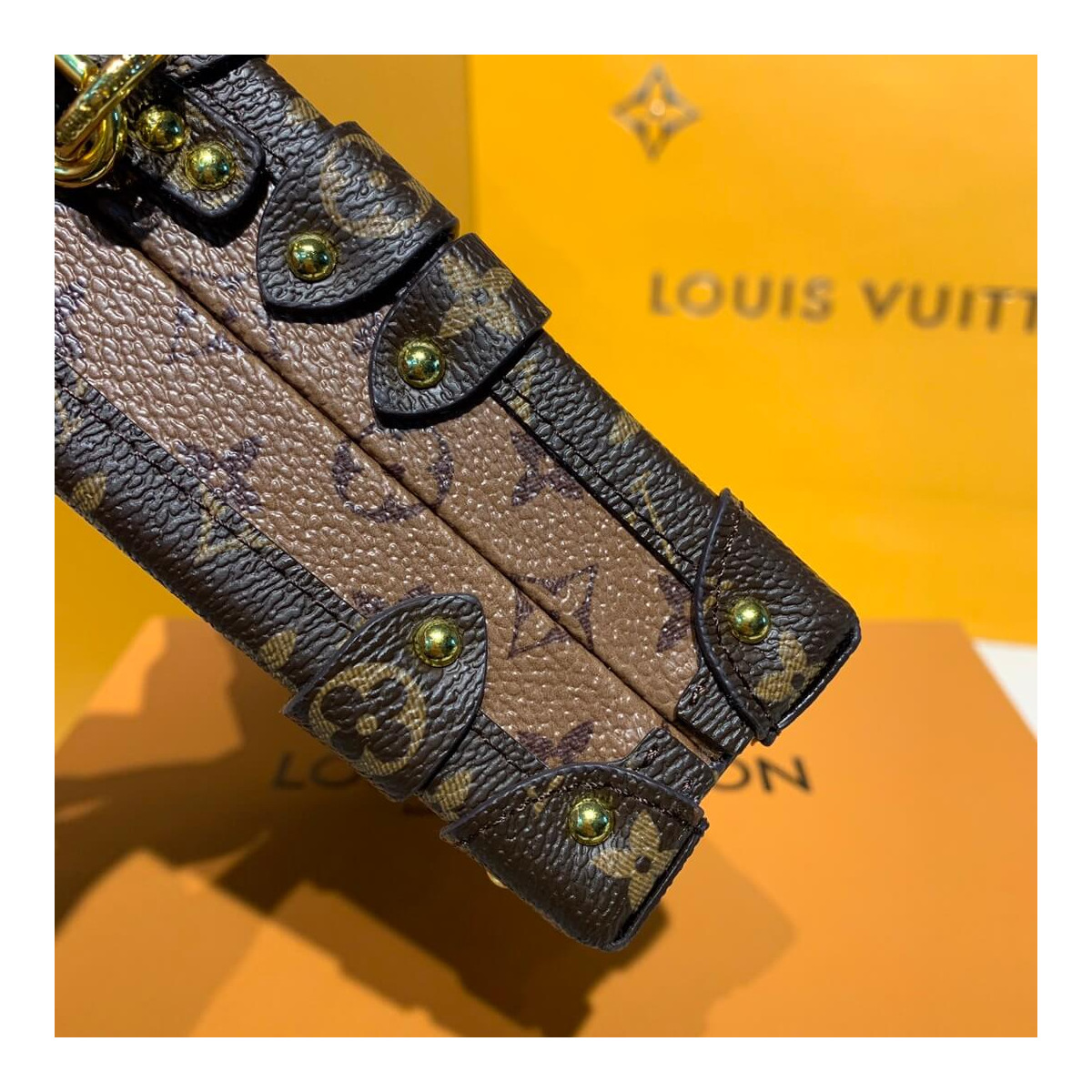 Louis Vuitton Monogram Reverse Canvas Petite Malle M44154 Louis Vuitton Monogram Reverse Canvas Petite Malle M44154