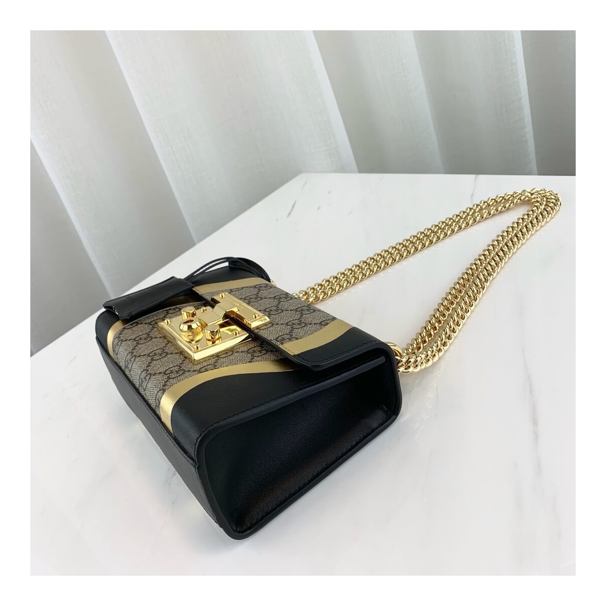 Gucci Padlock Small GG Shoulder Bag 432182 Black Gucci Padlock Small GG Shoulder Bag 432182 Black