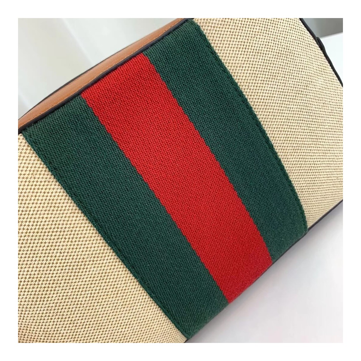 Gucci Vintage Canvas Shoulder Bag 575073 Beige Gucci Vintage Canvas Shoulder Bag 575073 Beige