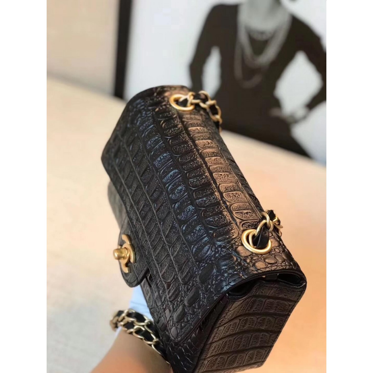 Chanel Alligator Flap Classic Bag 1116 Chanel Alligator Flap Classic Bag 1116