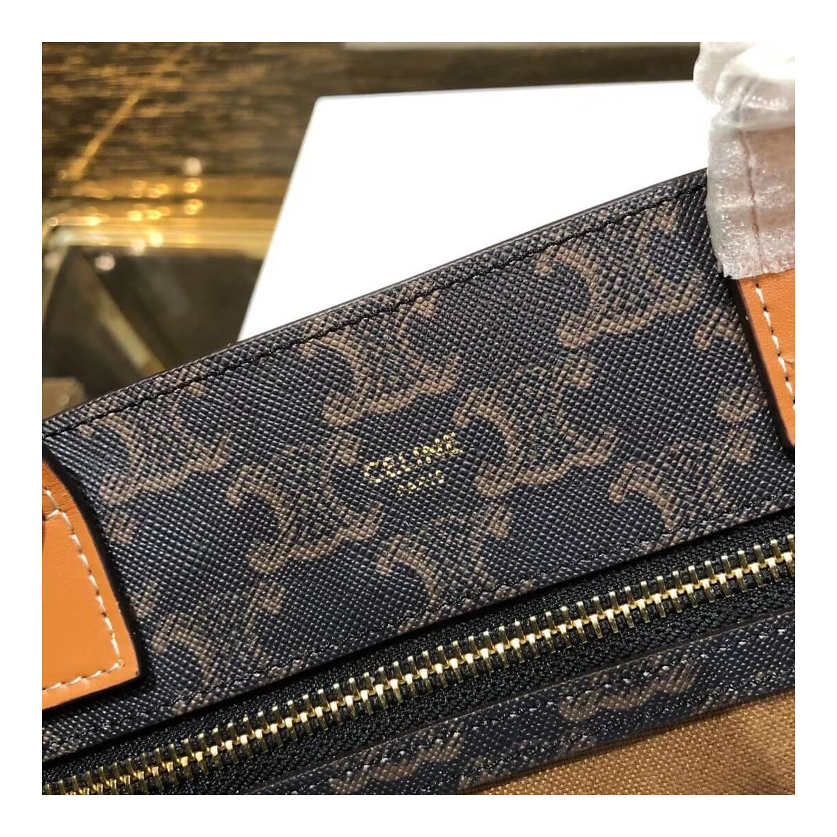 Celine Small Cabas Vertical In Triomphe Canvas 191542 Celine Small Cabas Vertical In Triomphe Canvas 191542